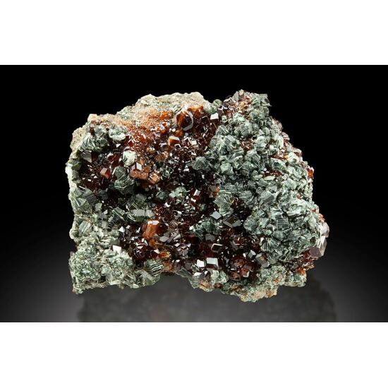 Grossular Var Hessonite & Clinochlore