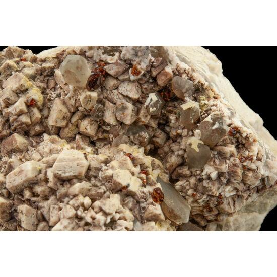 Spessartine Microcline & Smoky Quartz