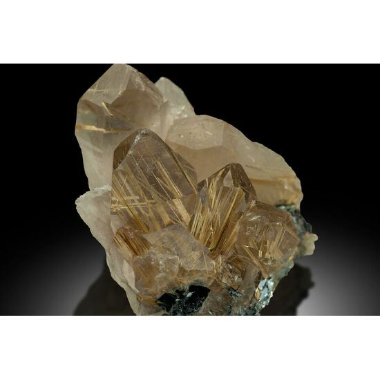 Quartz Var Rutilated Quartz & Hematite
