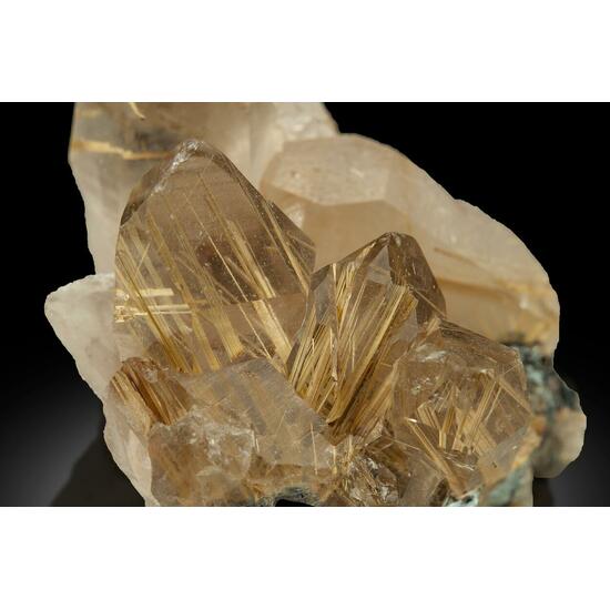 Quartz Var Rutilated Quartz & Hematite