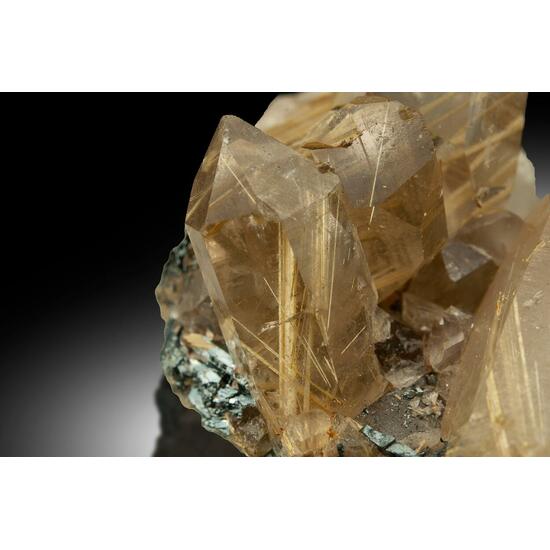 Quartz Var Rutilated Quartz & Hematite