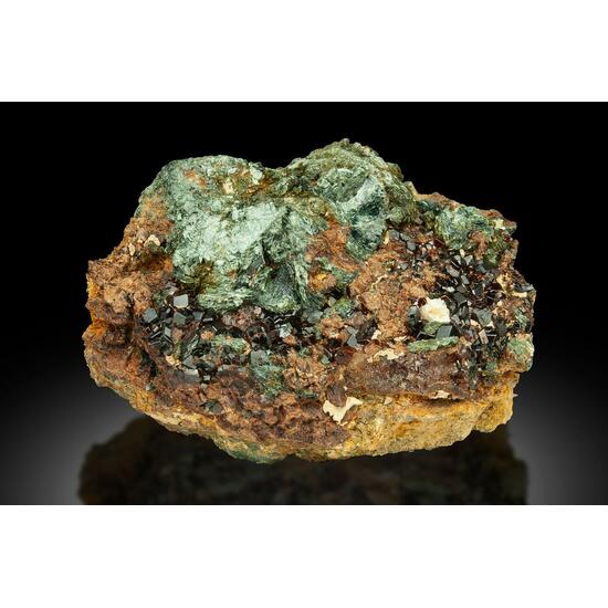 Grossular Var Hessonite With Clinochlore