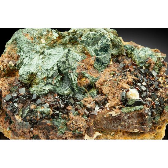 Grossular Var Hessonite With Clinochlore