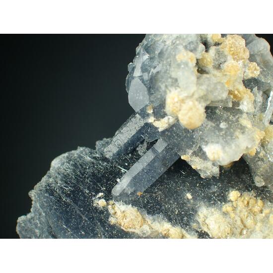 Quartz Tourmaline Var Indicolite & Muscovite