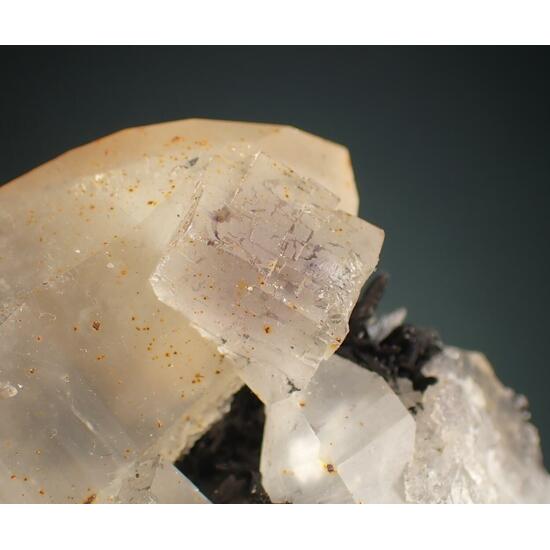 Quartz Fluorite & Ferberite