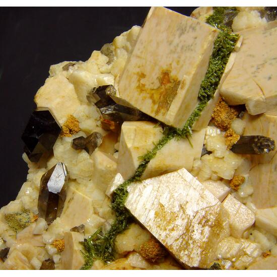 Microcline & Smoky Quartz