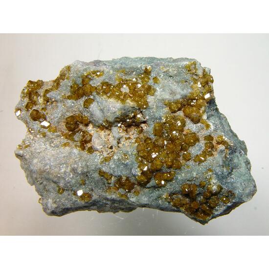 Topazolite On Serpentine