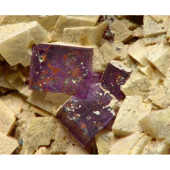 Fluorite On Dolomite