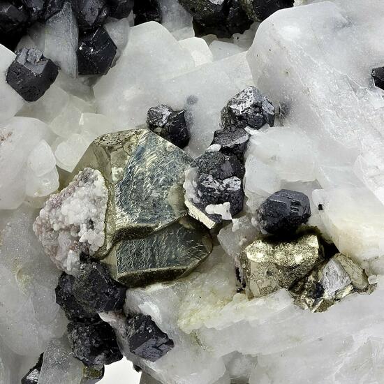 Galena With Pyrite