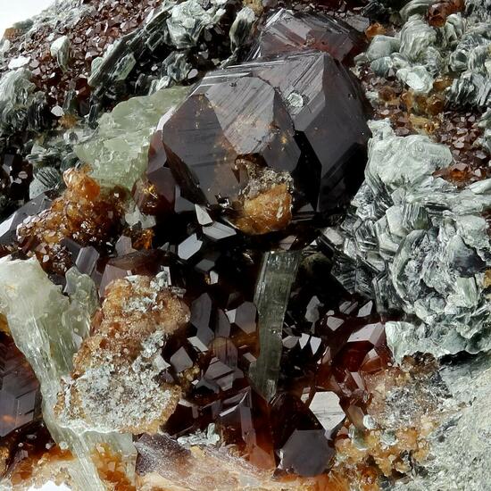 Hessonite With Diopside