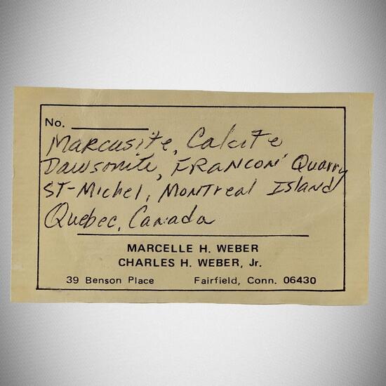 Marcasite With Calcite