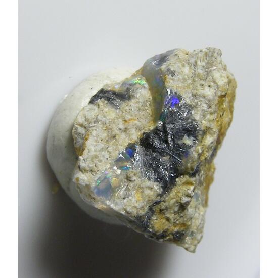 Stibnite In Precious Opal