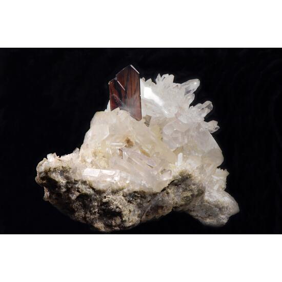 Brookite On Quartz