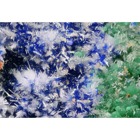 Strontianite & Azurite