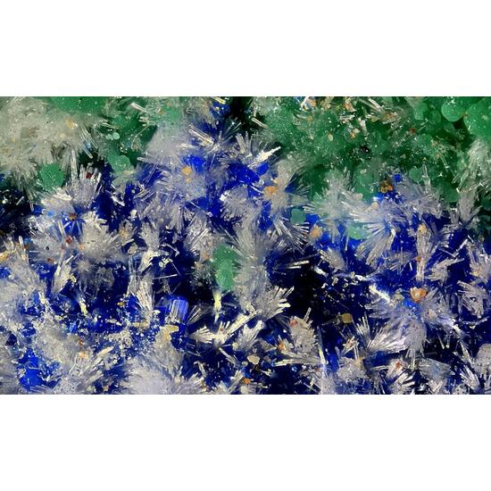 Strontianite & Azurite