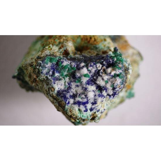 Strontianite & Azurite