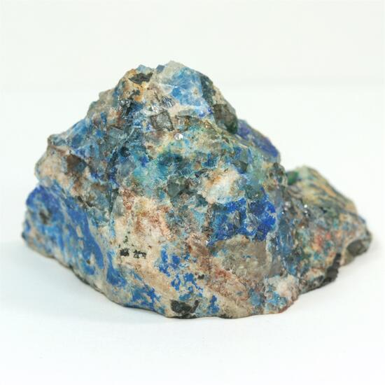 Linarite With Quartz Brochantite Galena & Fluorite