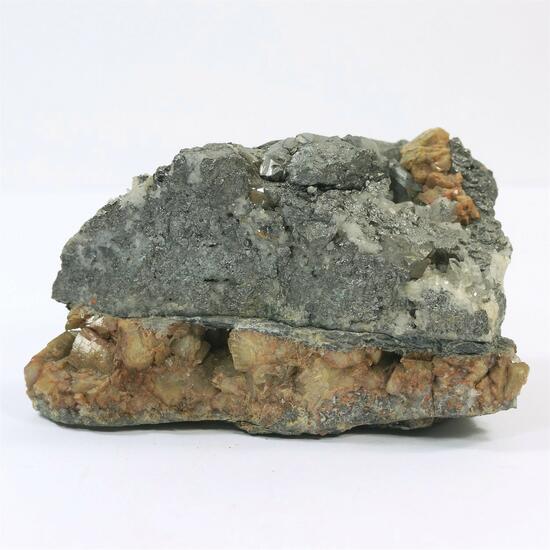 Native Antimony With Tetrahedrite & Siderite & Quartz