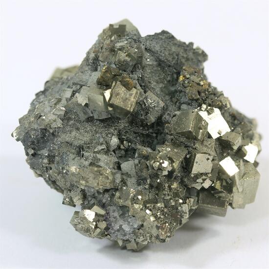 Cosalite With Pyrite & Fluorite