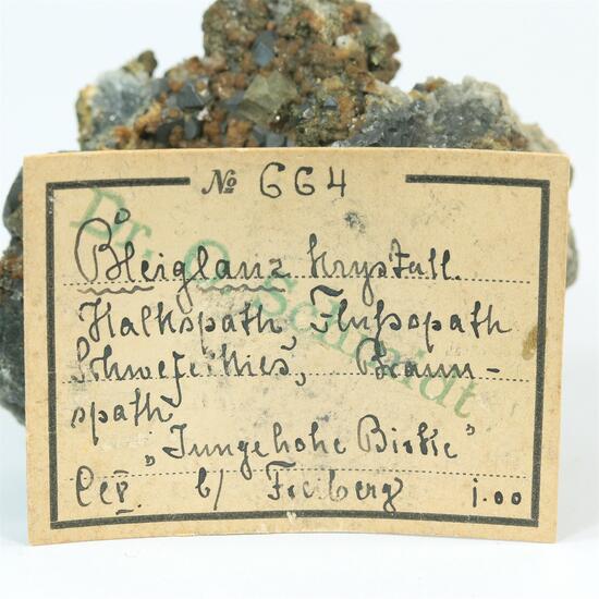 Galena With Fluorite & Siderite & Pyrite & Quartz