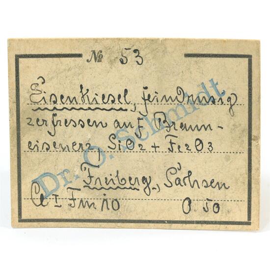 Quartz Var Eisenkiesel With Goethite