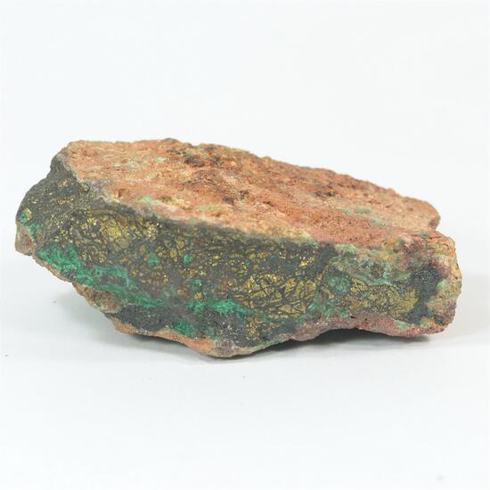 Chalcopyrite With Malachite & Goethite