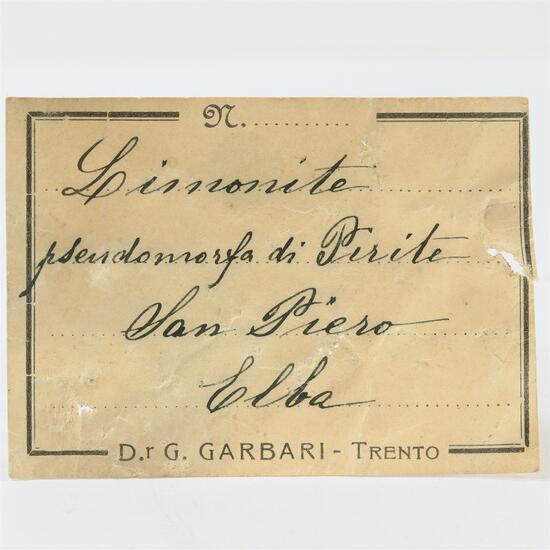 Limonite Psm Pyrite With Feldspar