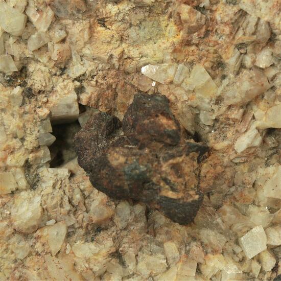 Limonite Psm Pyrite With Feldspar