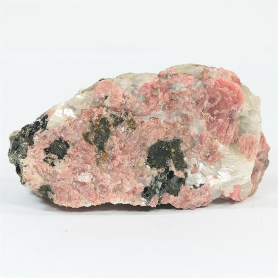 Rhodonite With Calcite & Franklinite & Mica