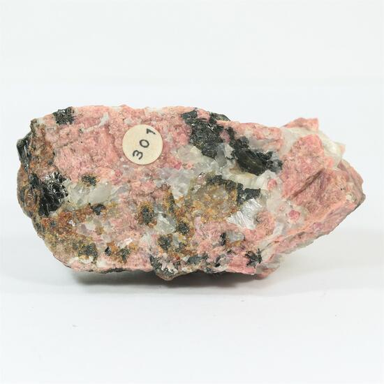 Rhodonite With Calcite & Franklinite & Mica
