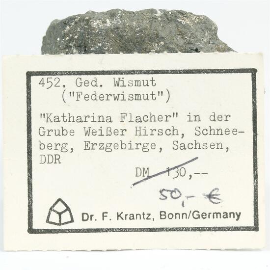 Native Bismuth With Nickelskutterudite