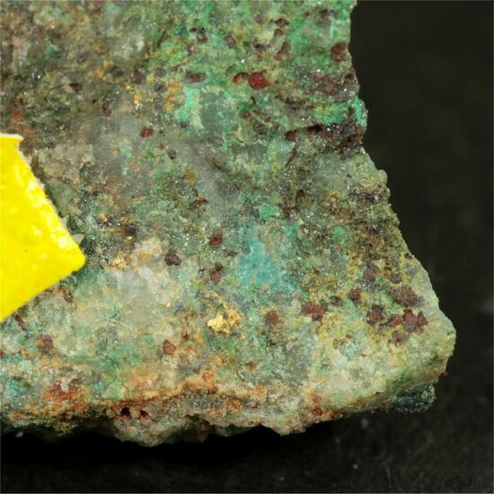 Native Gold With Malachite & Dioptase