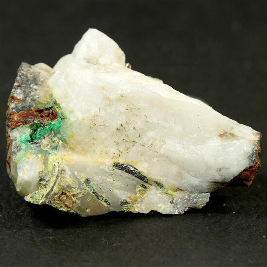 Native Gold With Aikinite Malachite Azurite & Limonite