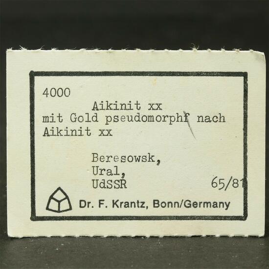 Native Gold With Aikinite Malachite Azurite & Limonite