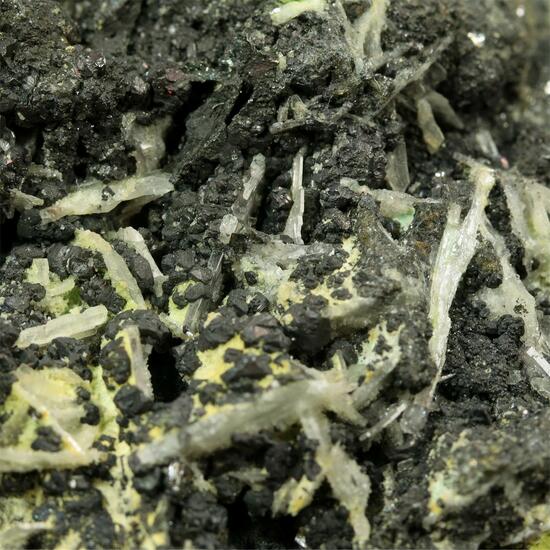 Native Gold Var Electrum With Covellite Pyrite Baryte Quartz & Chalcopyrite