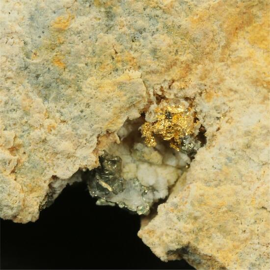 Native Gold With Sylvanite