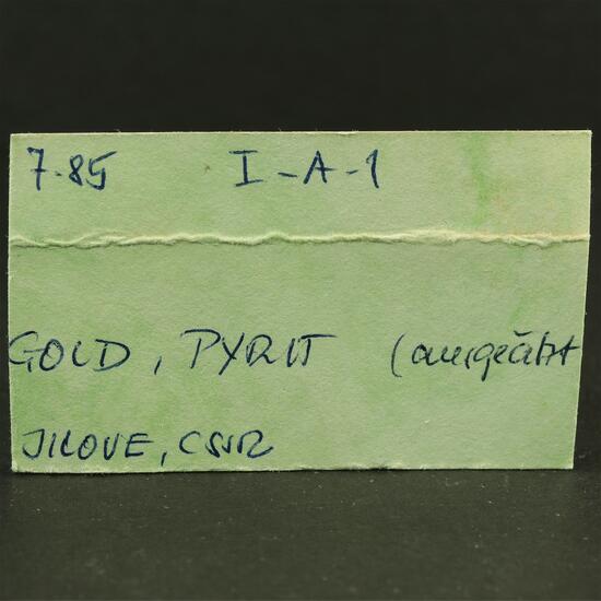 Native Gold With Pyrite