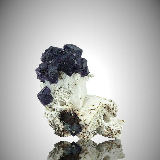 Fluorite On Microcline