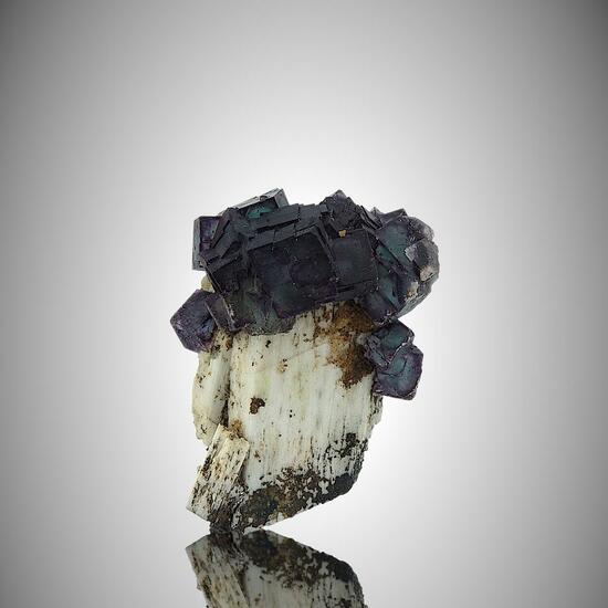 Fluorite On Microcline