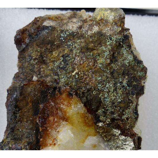 Chalcanthite & Malachite & Siderite