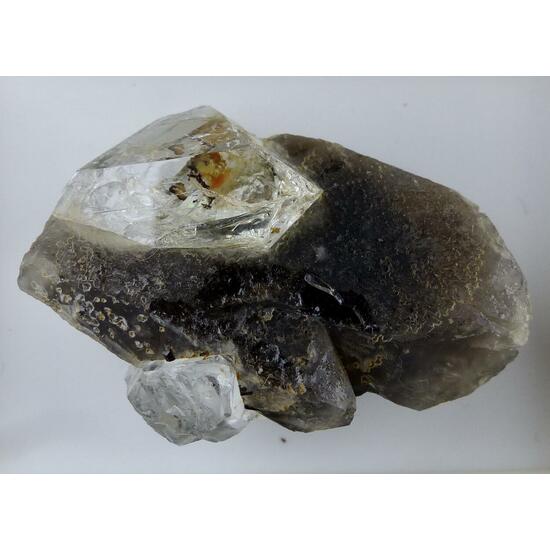 Topaz & Schorl On Smoky Quartz