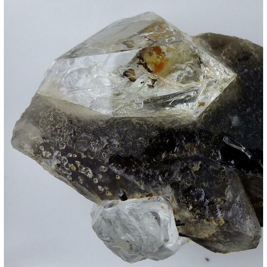 Topaz & Schorl On Smoky Quartz