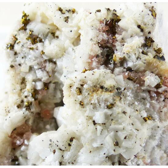 Quartz & Chalcopyrite On Dolomite