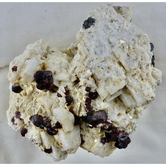 Spessartine & Schorl On Feldspar