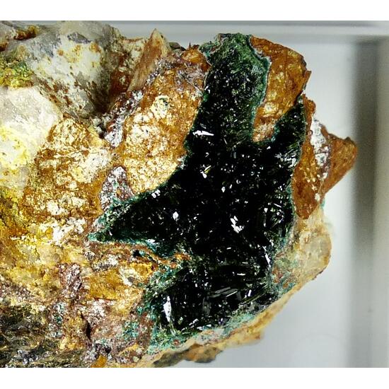 Libethenite & Apatite & Pseudomalachite