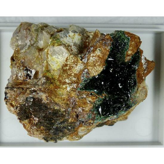 Libethenite & Apatite & Pseudomalachite