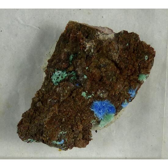 Cyanotrichite & Malachite