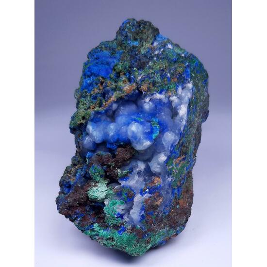 Azurite & Malachite & Calcite