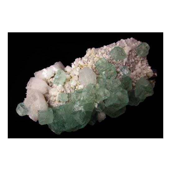 Apophyllite On Heulandite