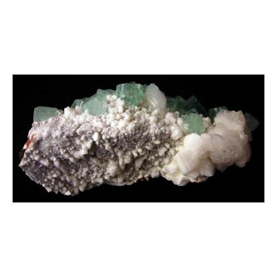 Apophyllite On Heulandite